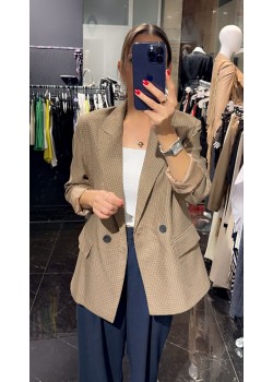 Ekose Blazer Ceket 