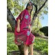 Kimono Elbise Pembe 