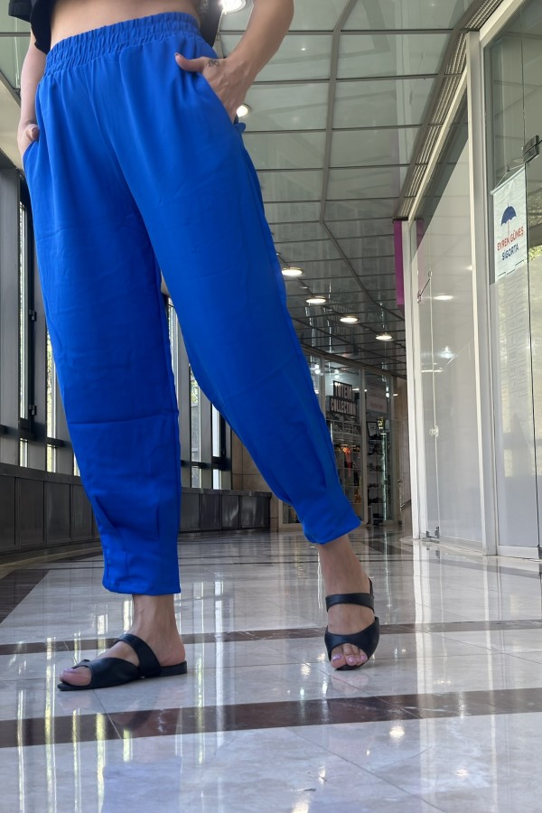 Yarım Şalvar Pantalon Mavi 