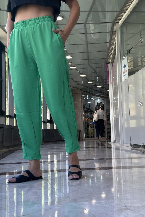 Yarım Şalvar Pantalon Yeşil 